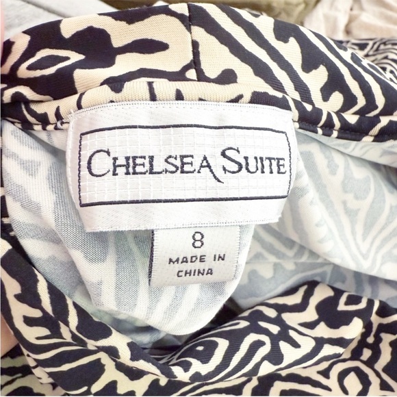 Vintage Women Y2K Babydoll Tie Waist Midi Dress Size 8 Office Work Stretch Artsy - Picture 6 of 8